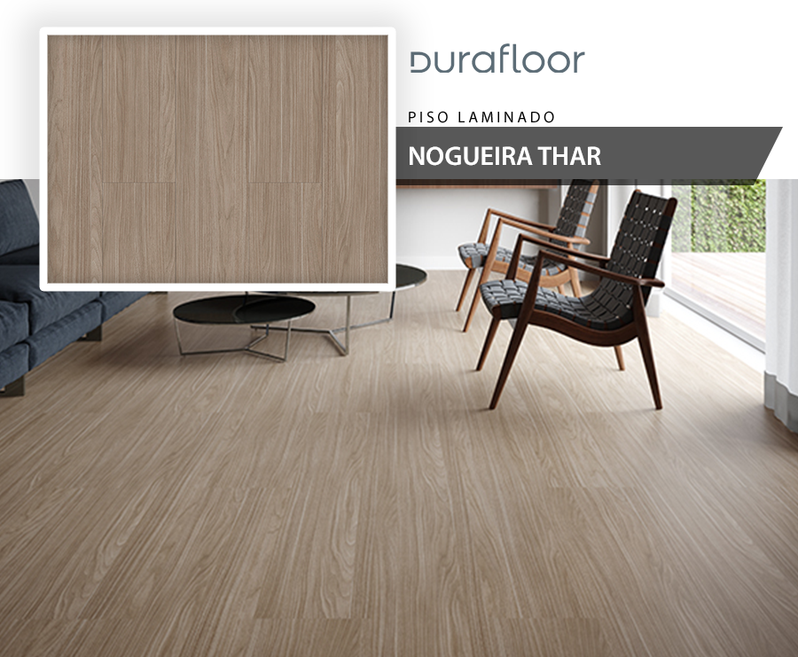 Piso Laminado - Durafloor Link - Nogueira Thar