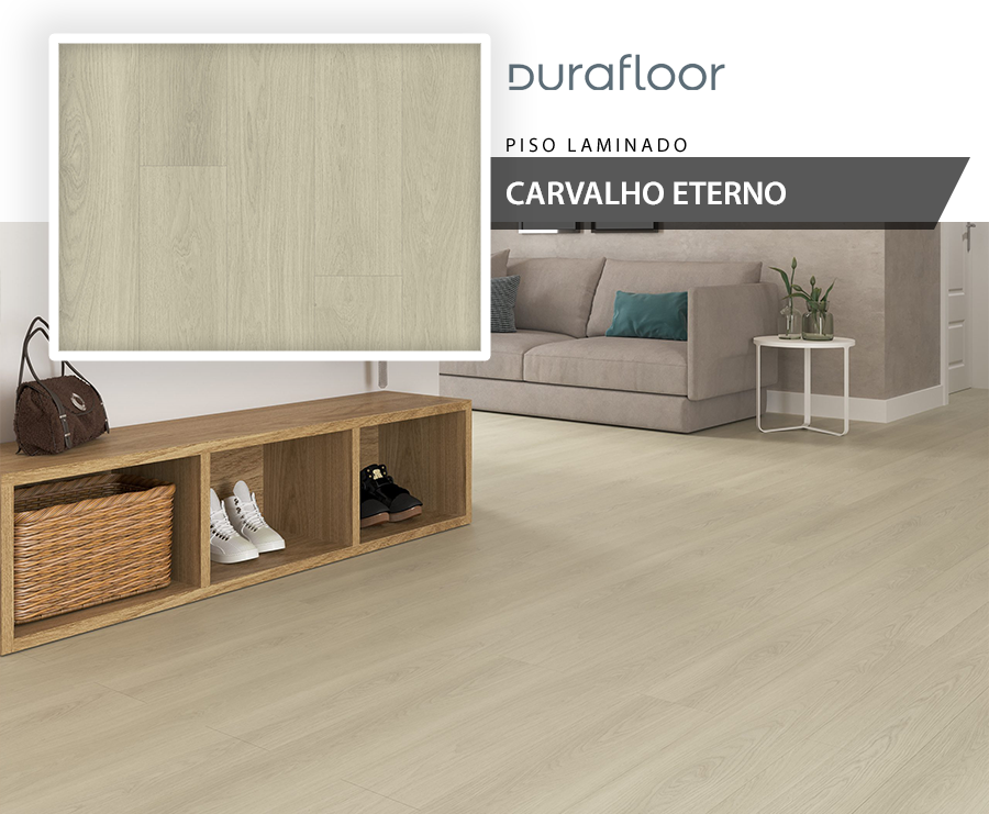 Piso Laminado - Durafloor New Way - Carvalho Eterno