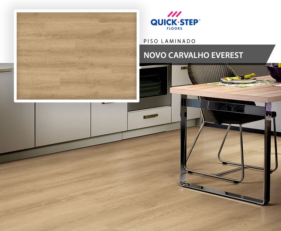 Piso Laminado - Quick Step Smart - Novo Carvalho Everest