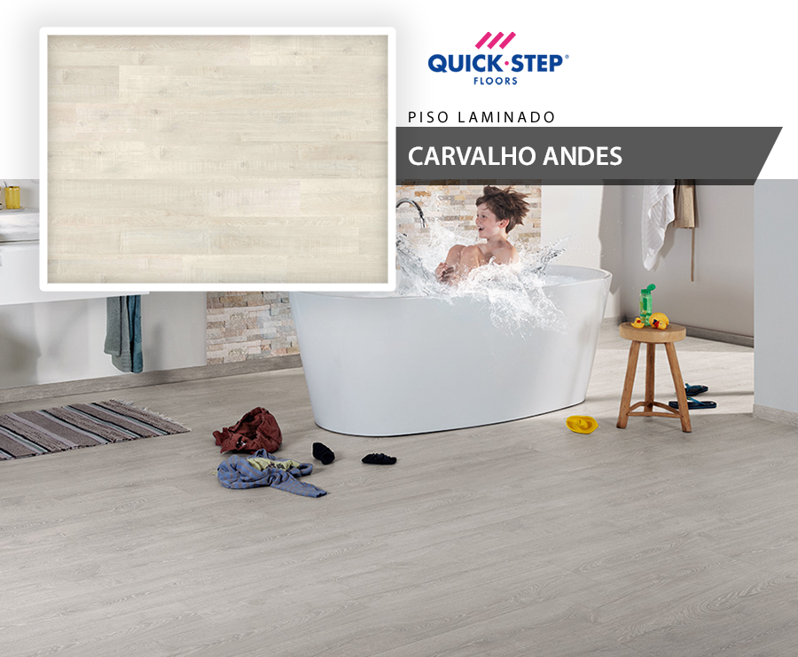 Piso Laminado - Quick Step Vision - Carvalho Andes