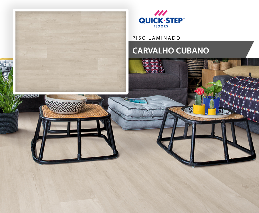 Piso Laminado - Quick Step Vision - Carvalho Cubano