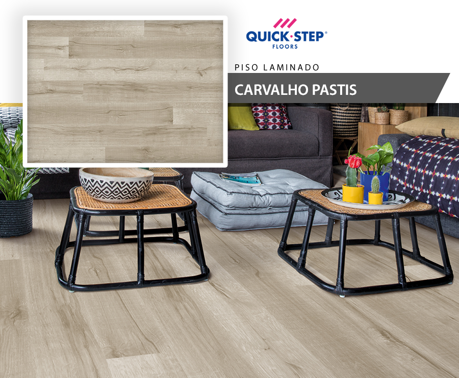 Piso Laminado - Quick Step Vision - Carvalho Pastis