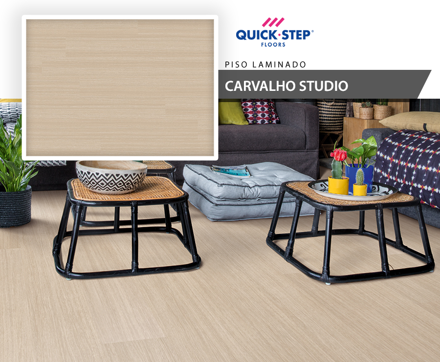 Piso Laminado - Quick Step Vision - Carvalho Studio