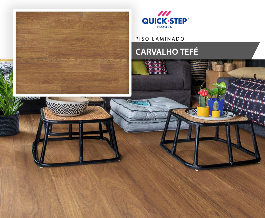 Piso Laminado - Quick Step Vision - Camuru Tefe